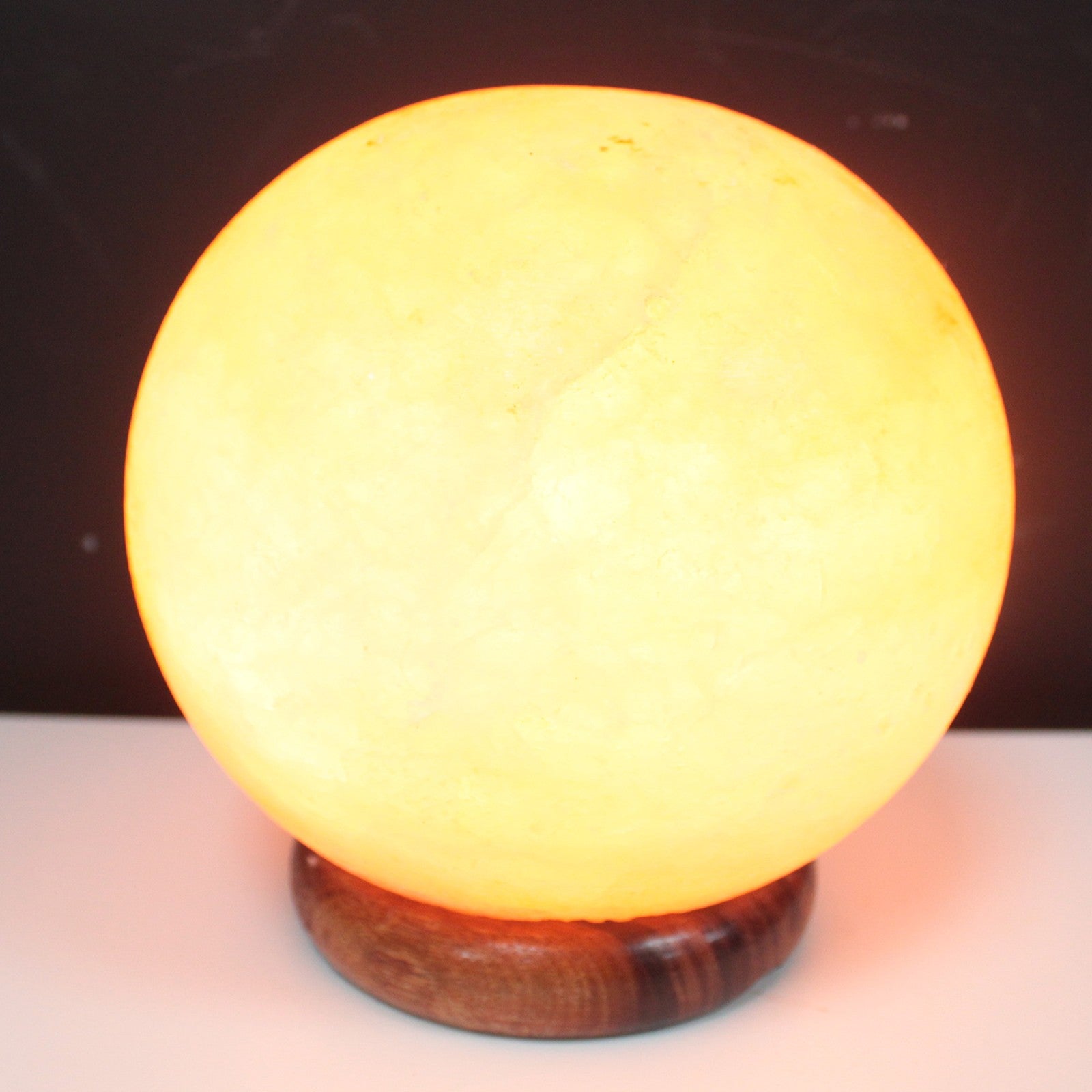 Salt Lamp Ball - Big Wooden Base From Witch, Please!