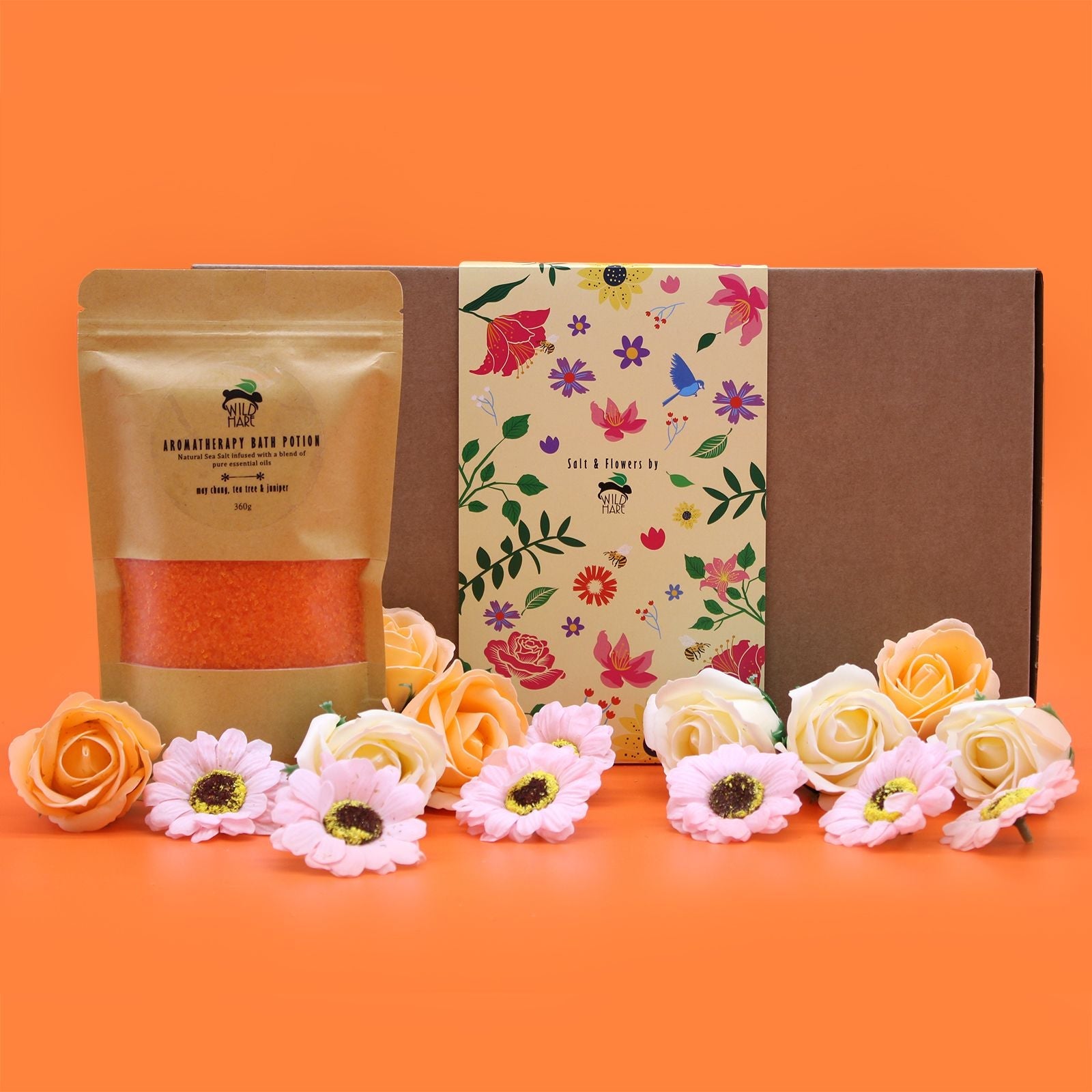 Salt Soak Gift Set - Total Detox - Wild Hare Salt & Flowers Sets
