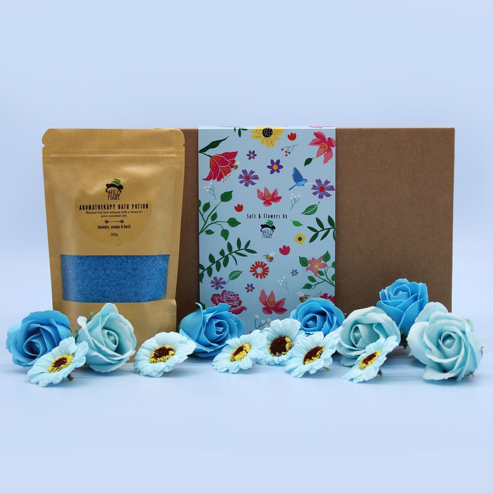 Salt Soak Gift Set - Total Unwind - Wild Hare Salt & Flowers Sets