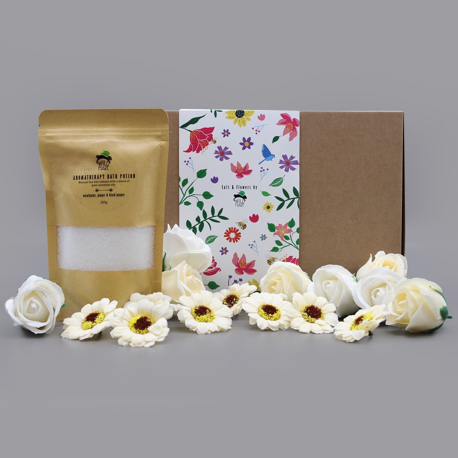 Salt Soak Set - Cold & Flu - Wild Hare Salt & Flowers Sets