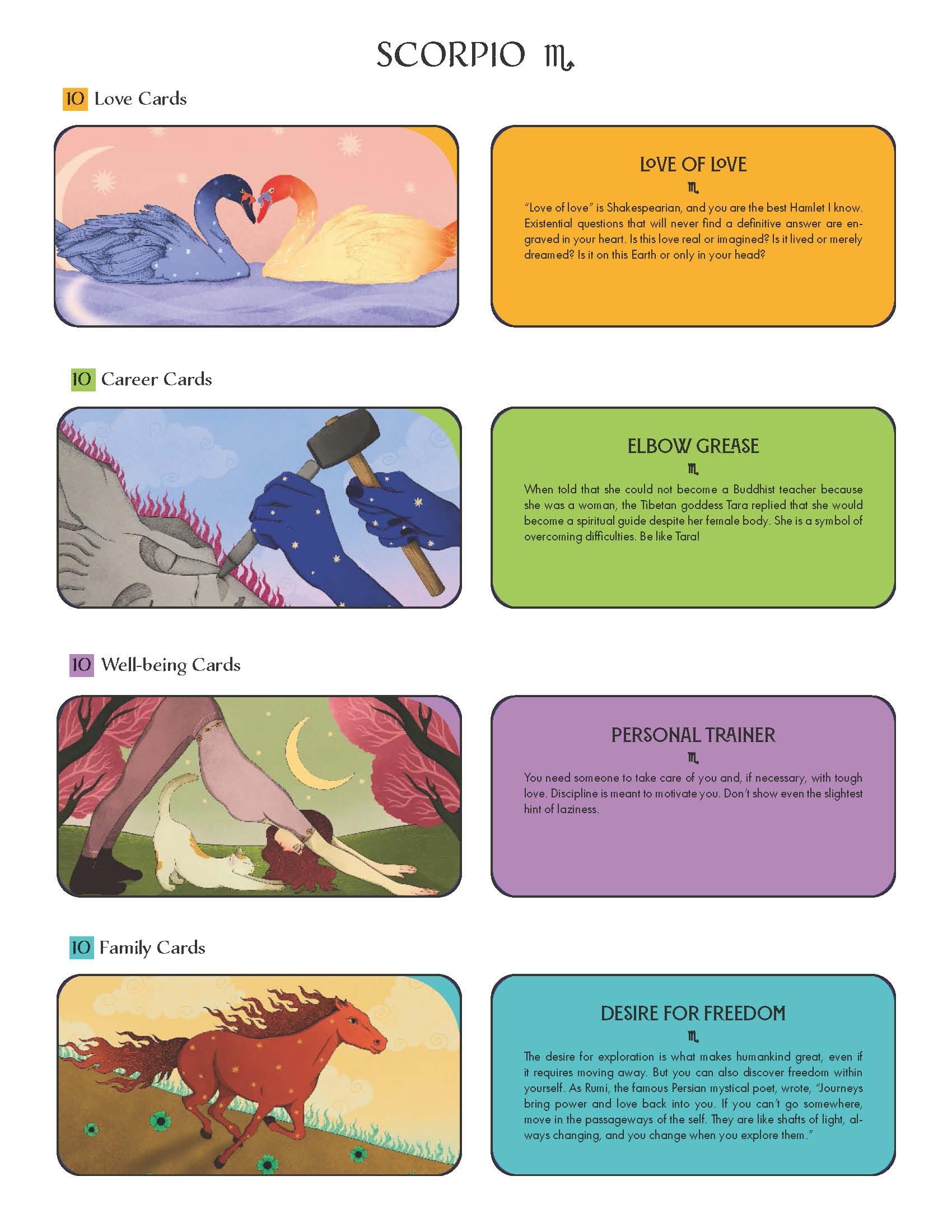 Scorpio Pocket Zodiac Cards : 40 Magical Messages from the Stars - Sold by Witch, Please!