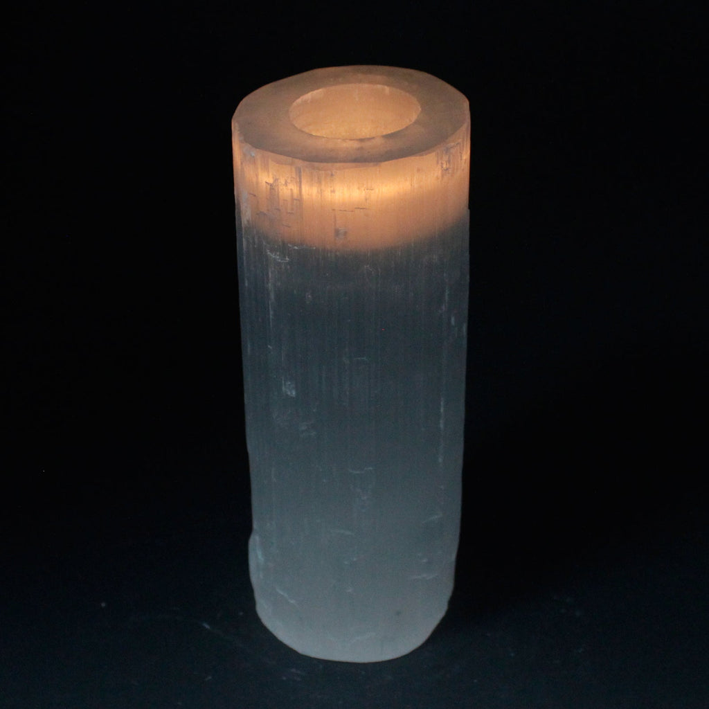 Selenite Cylinder Candle Holder - 20 cm From Witch, Please!
