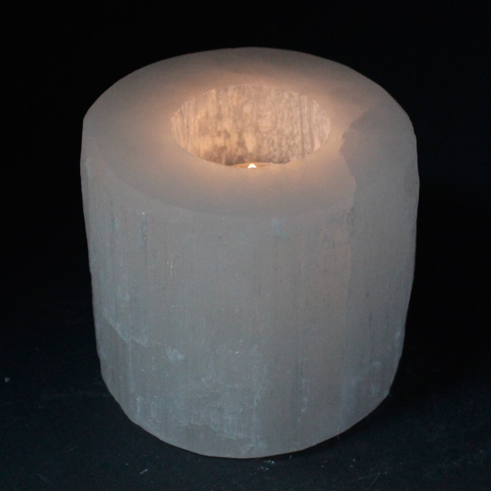 Selenite Cylinder Candle Holder - 8 cm From Witch, Please!
