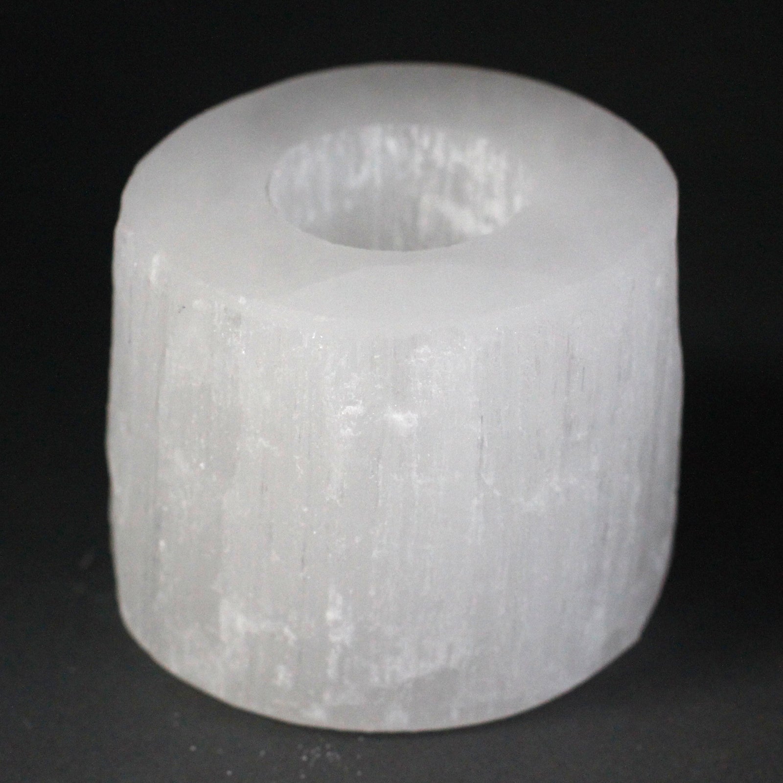 Selenite Cylinder Candle Holder - 8 cm From Witch, Please!