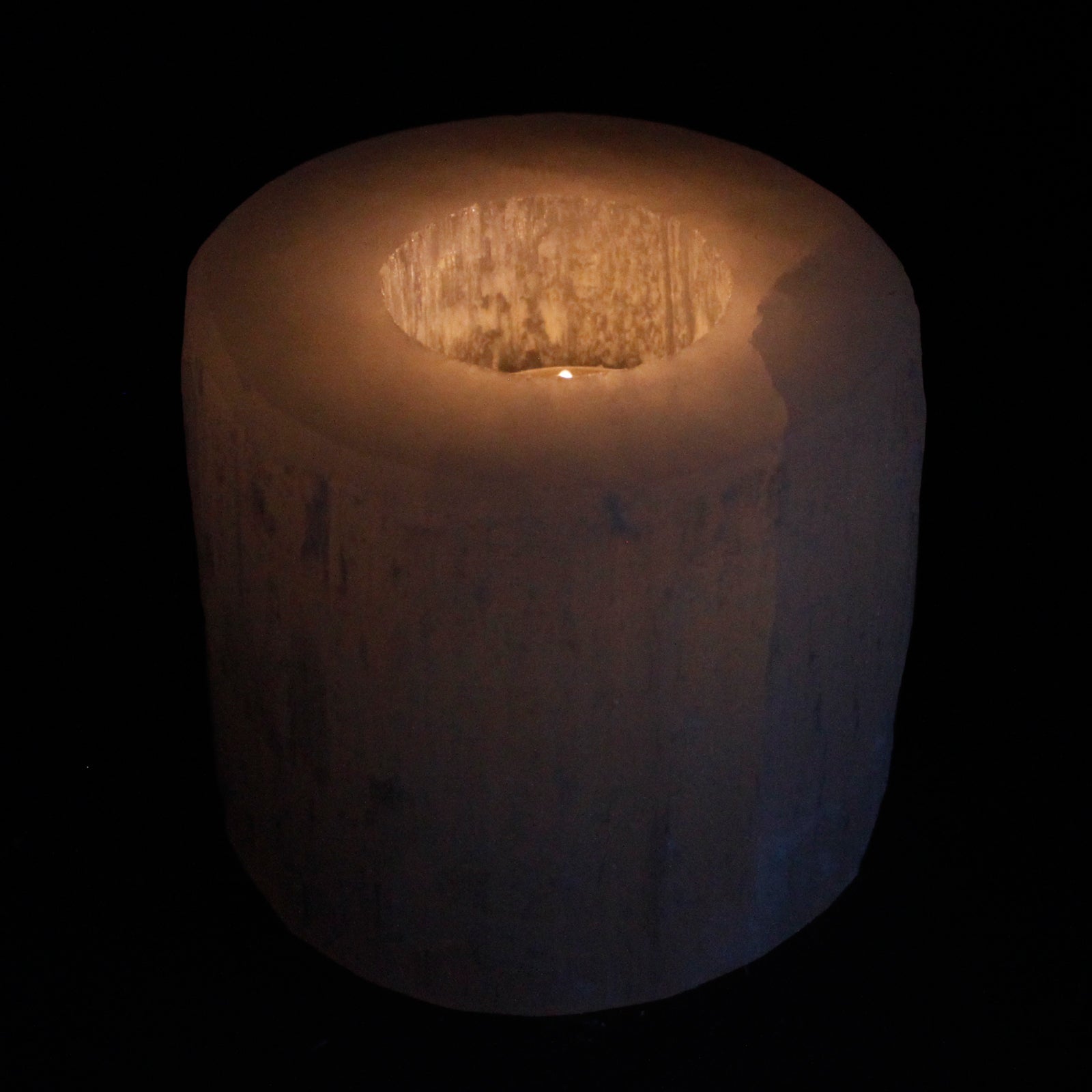 Selenite Cylinder Candle Holder - 8 cm From Witch, Please!