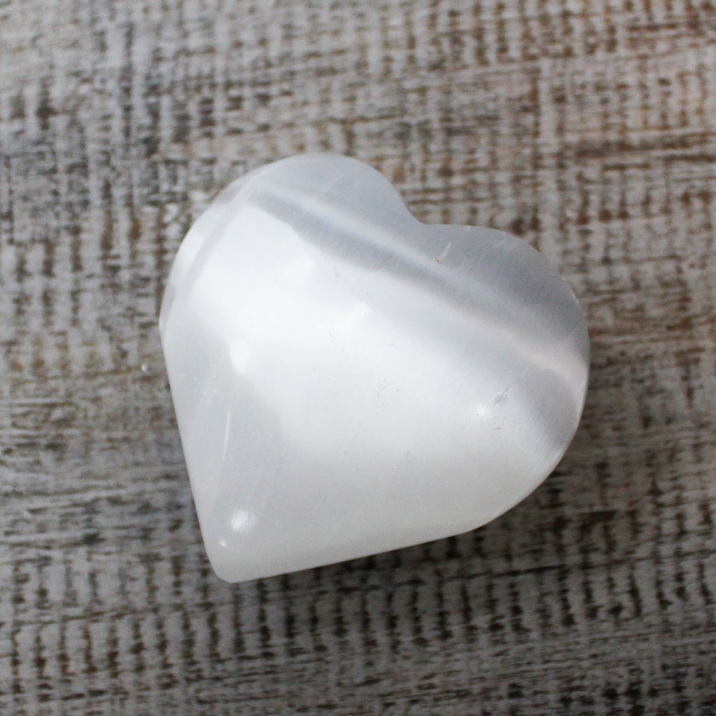 Selenite Heart - 5-6 cm From Witch, Please!