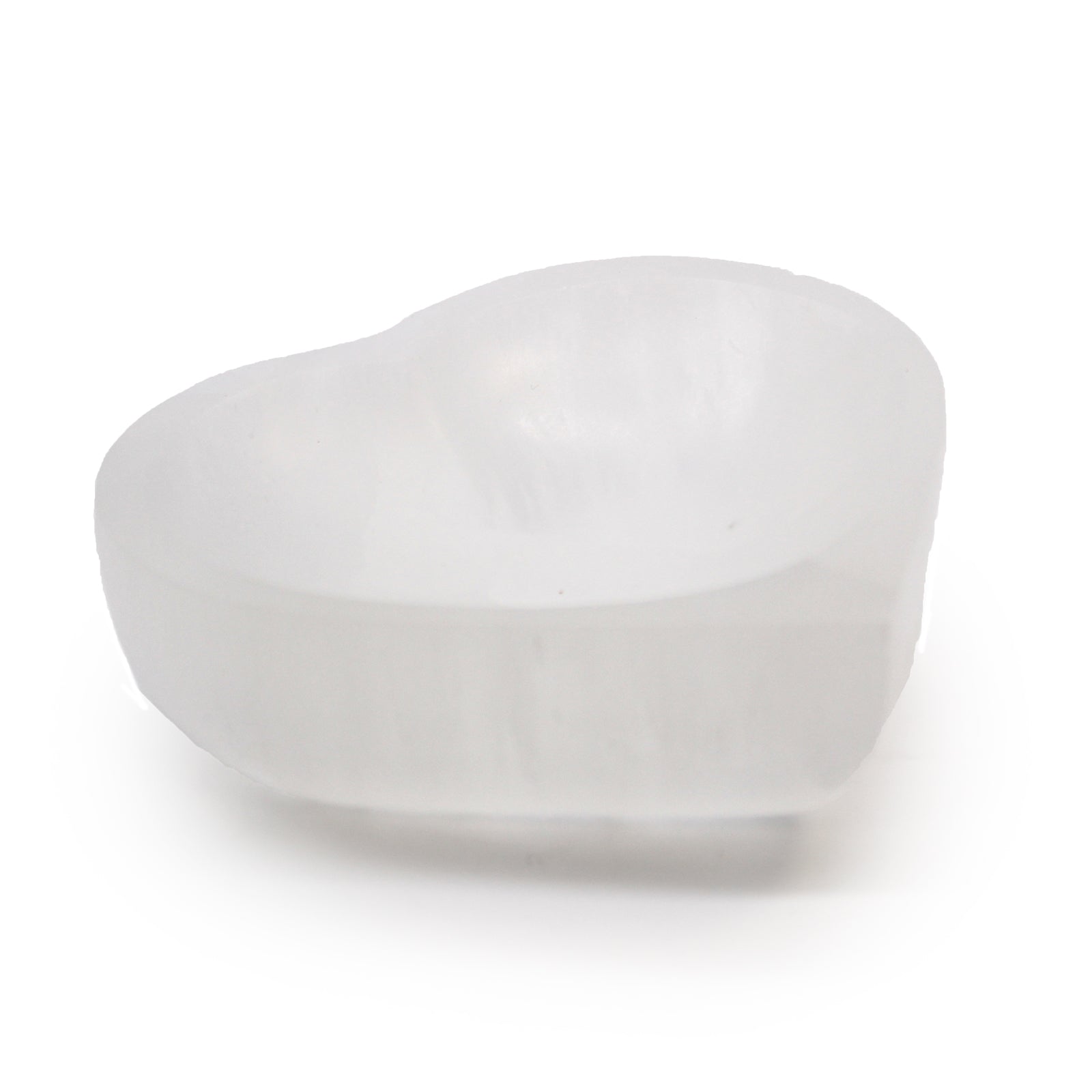 Selenite Heart Bowl - 10cm From Witch, Please!