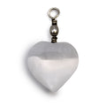 Selenite Heart Pendant Pendants