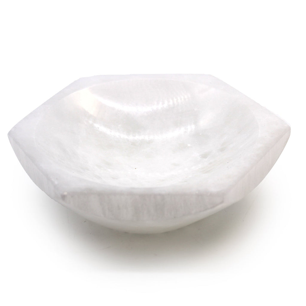 Selenite Hex Bowl - 15cm From Witch, Please!