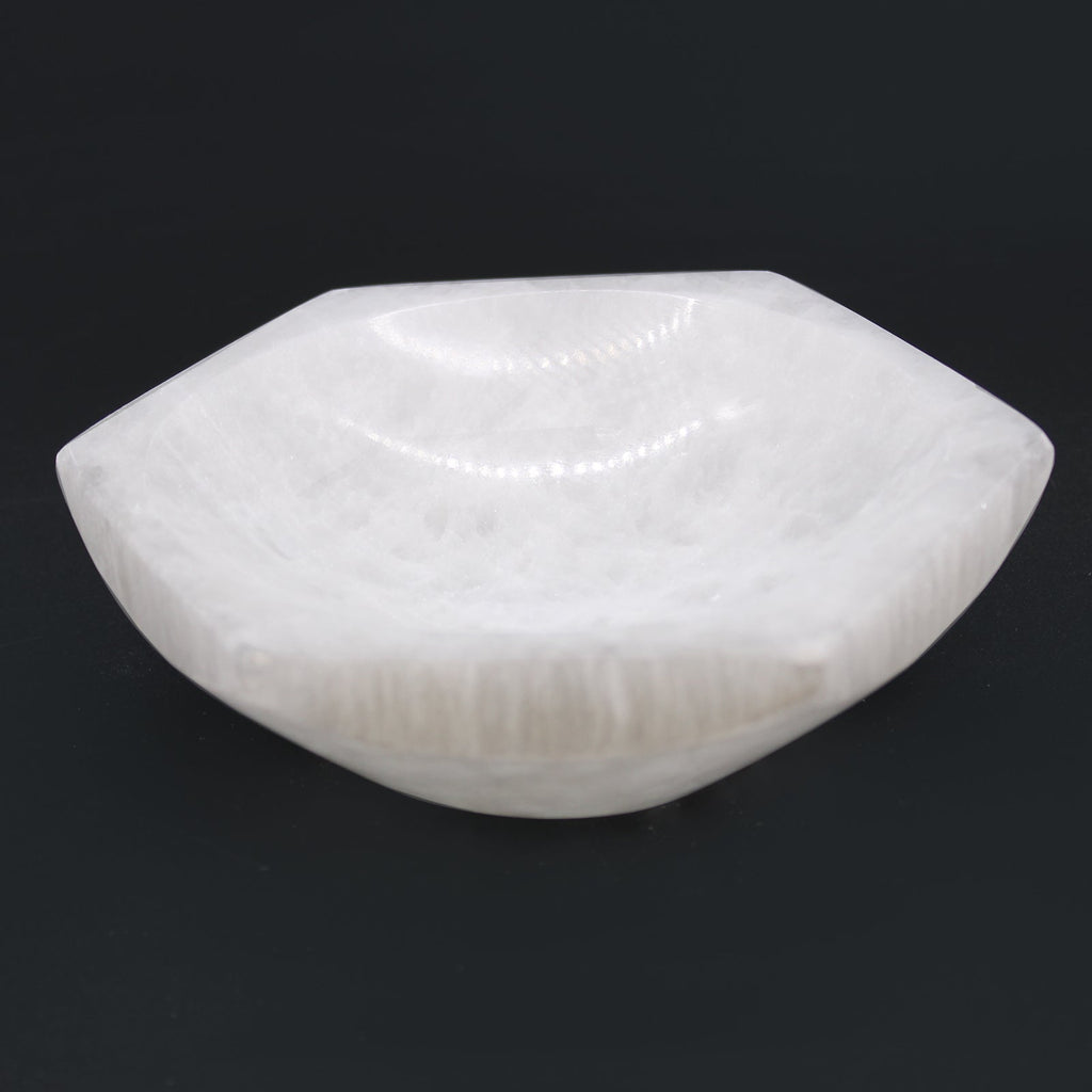 Selenite Hex Bowl - 15cm From Witch, Please!