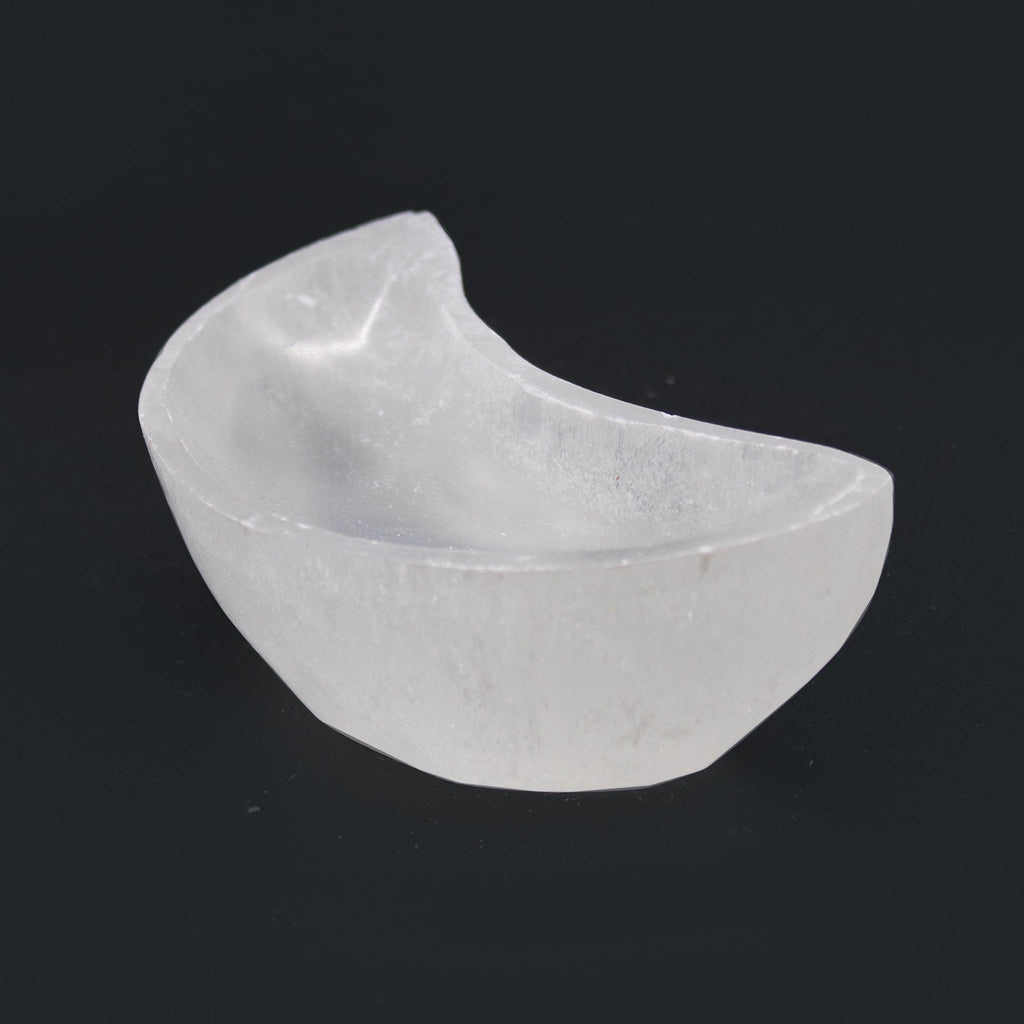 Selenite Moon Bowl - 10cm From Witch, Please!