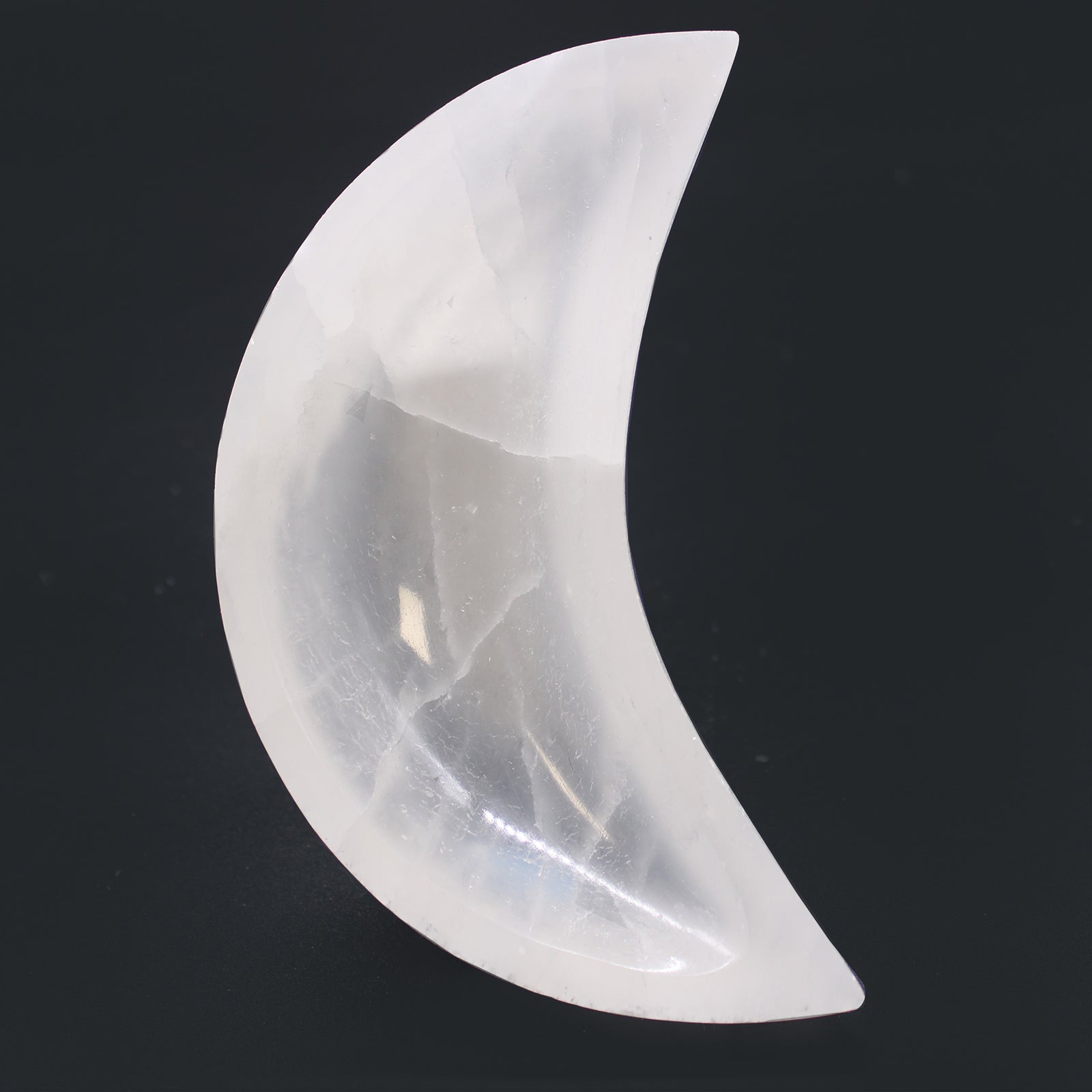 Selenite Moon Bowl - 15cm From Witch, Please!