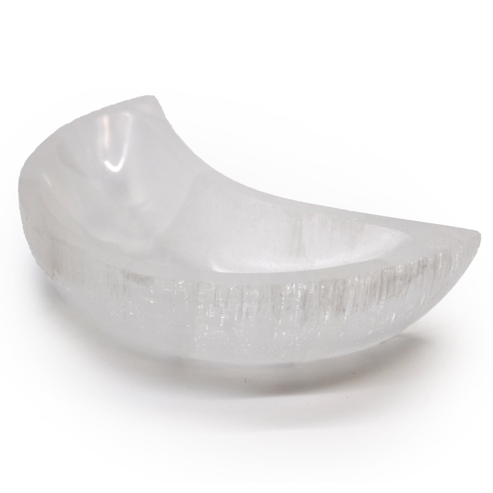 Selenite Moon Bowl - 15cm From Witch, Please!