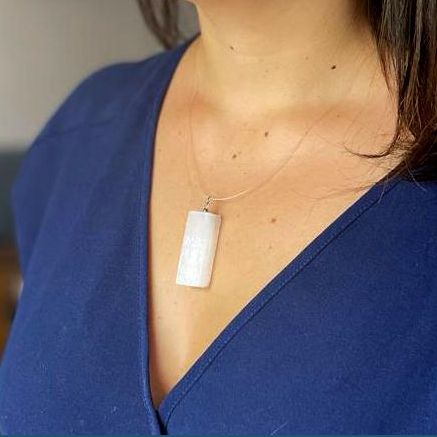 Selenite Natural Pendant Pendants