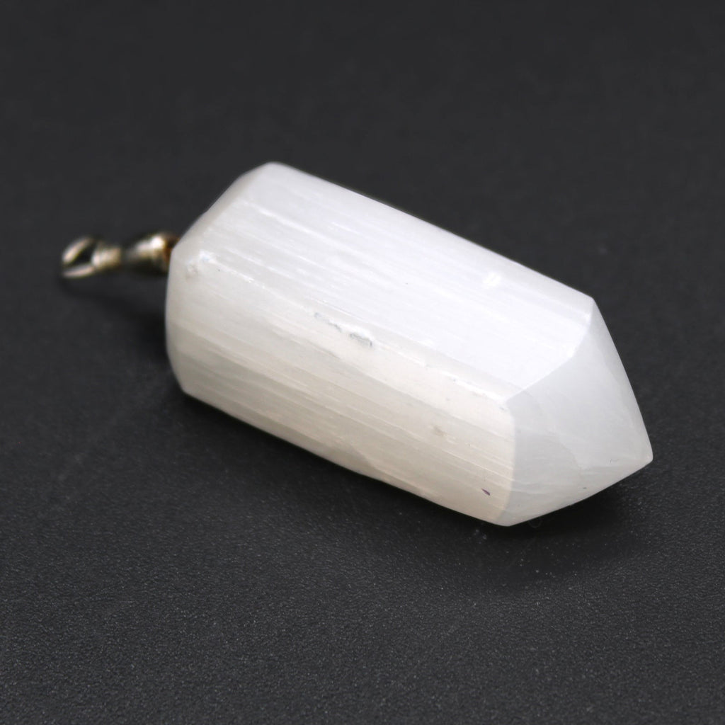 Selenite Obelisk Pendant From Witch, Please!