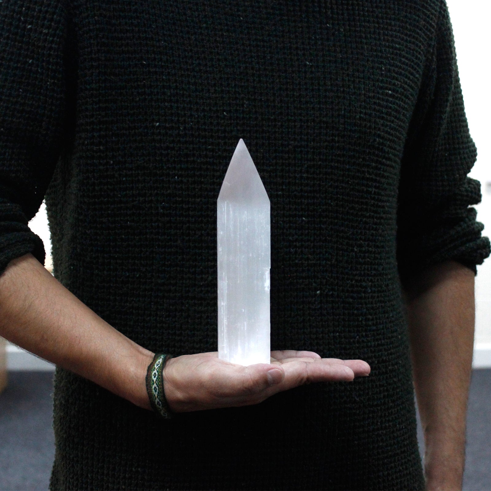 Selenite Pencil Point Tower - 20 cm From Witch, Please!