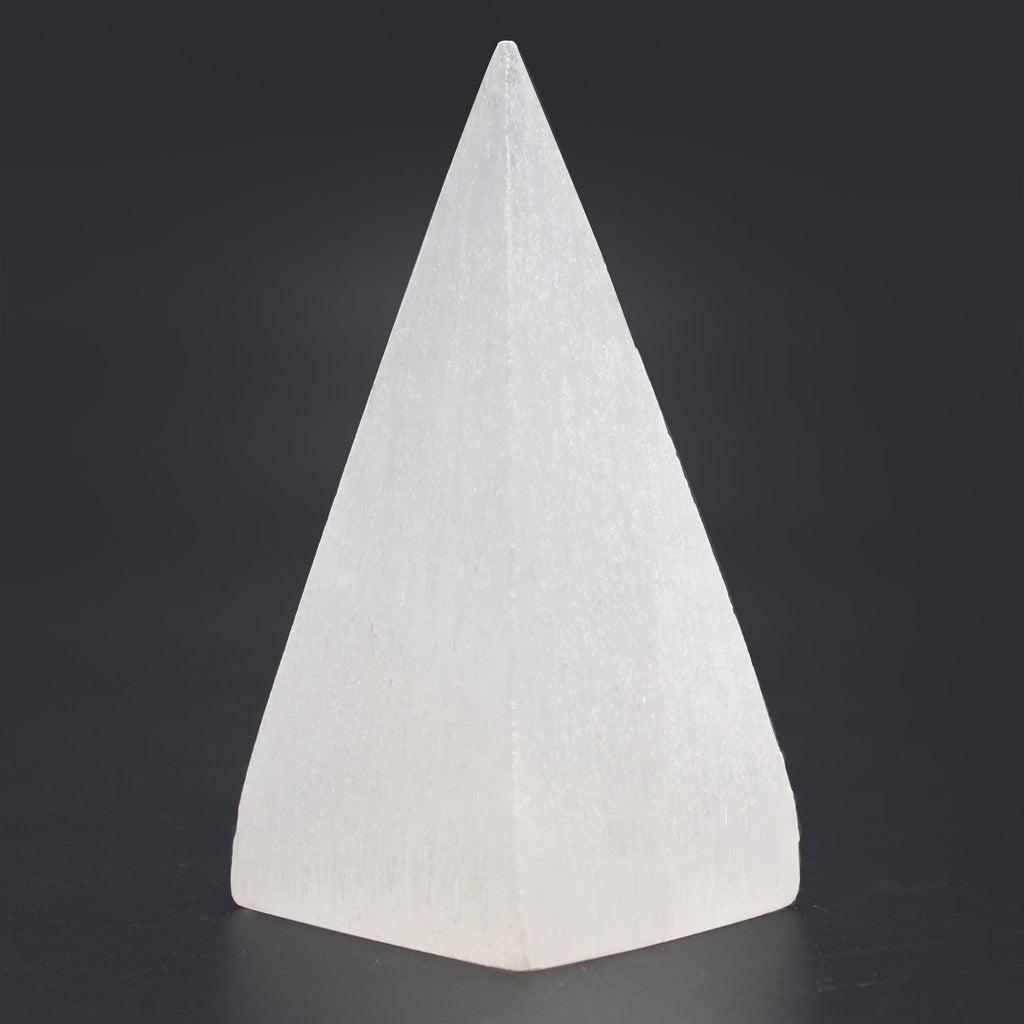 Selenite Pyramid - 10 cm From Witch, Please!
