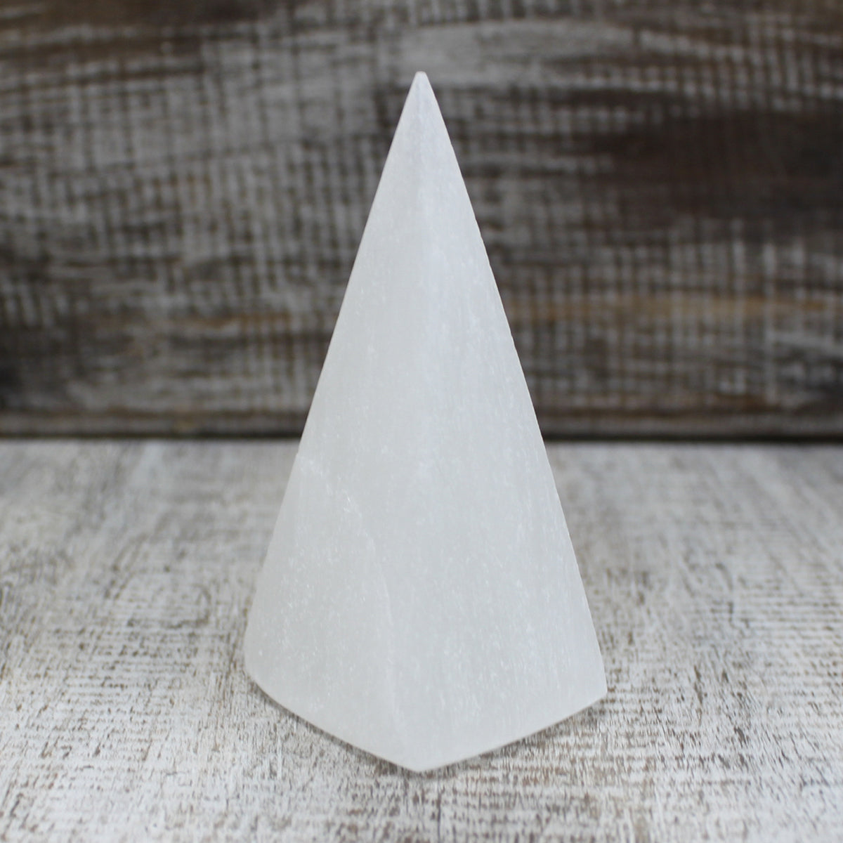 Selenite Pyramid - 10 cm From Witch, Please!