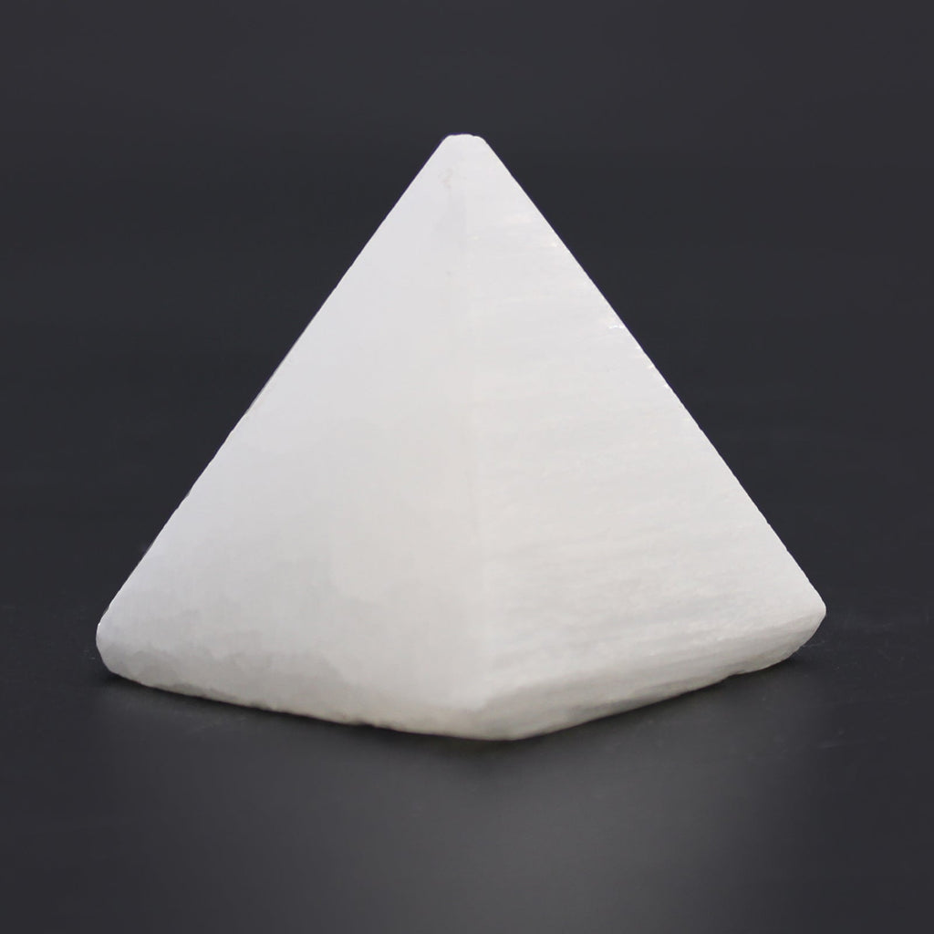 Selenite Pyramid - 5 cm From Witch, Please!