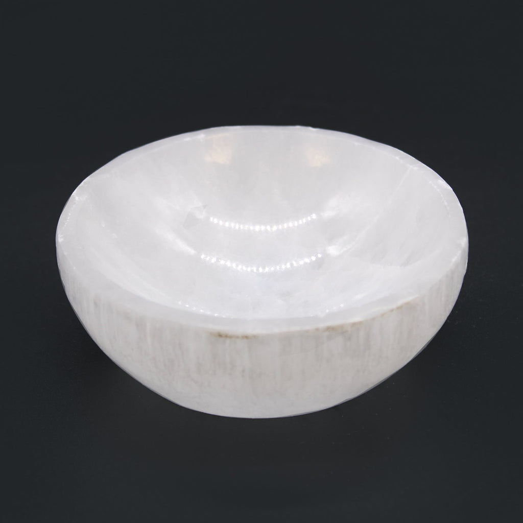 Selenite Round Bowl - 10cm From Witch, Please!