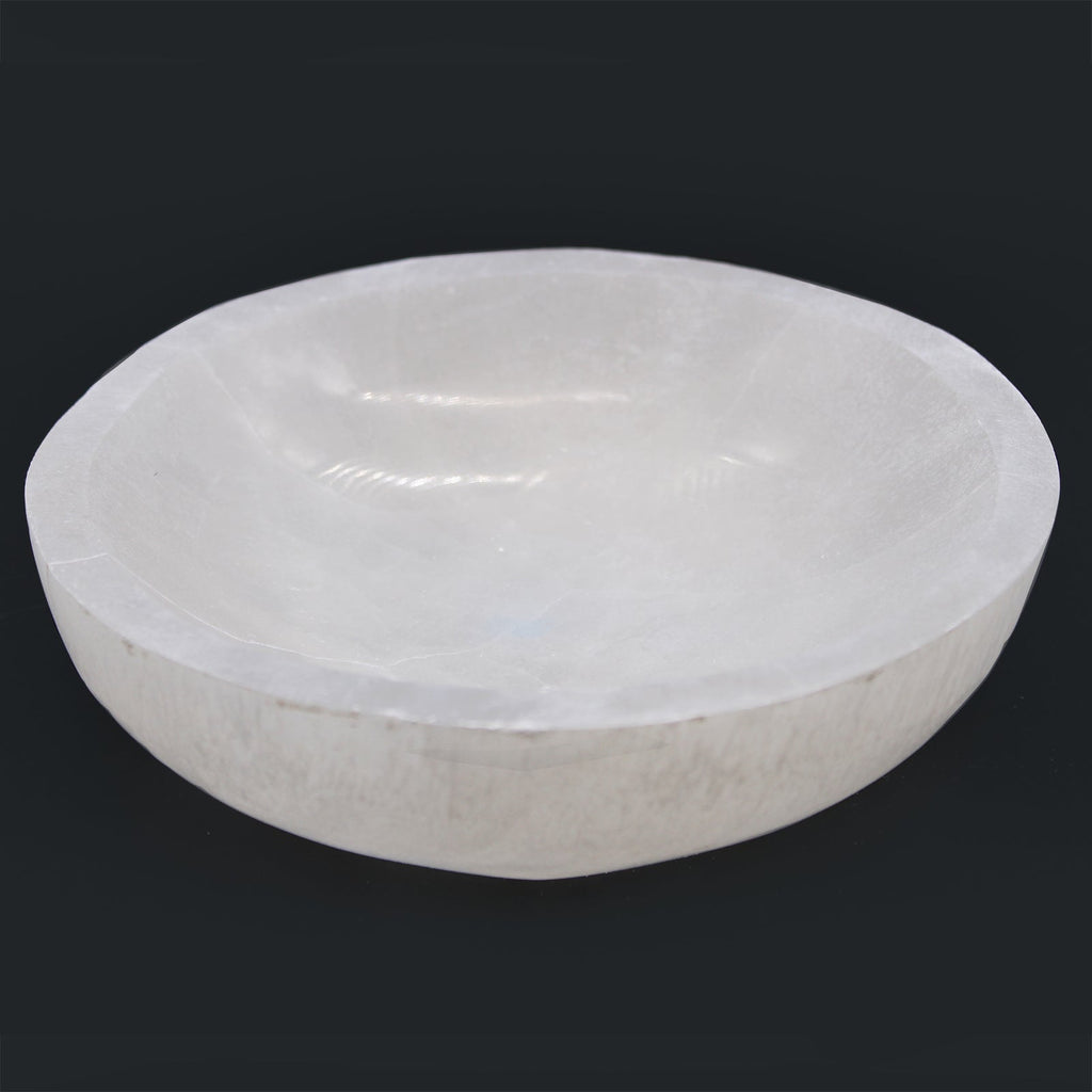Selenite Round Bowl - 15cm From Witch, Please!
