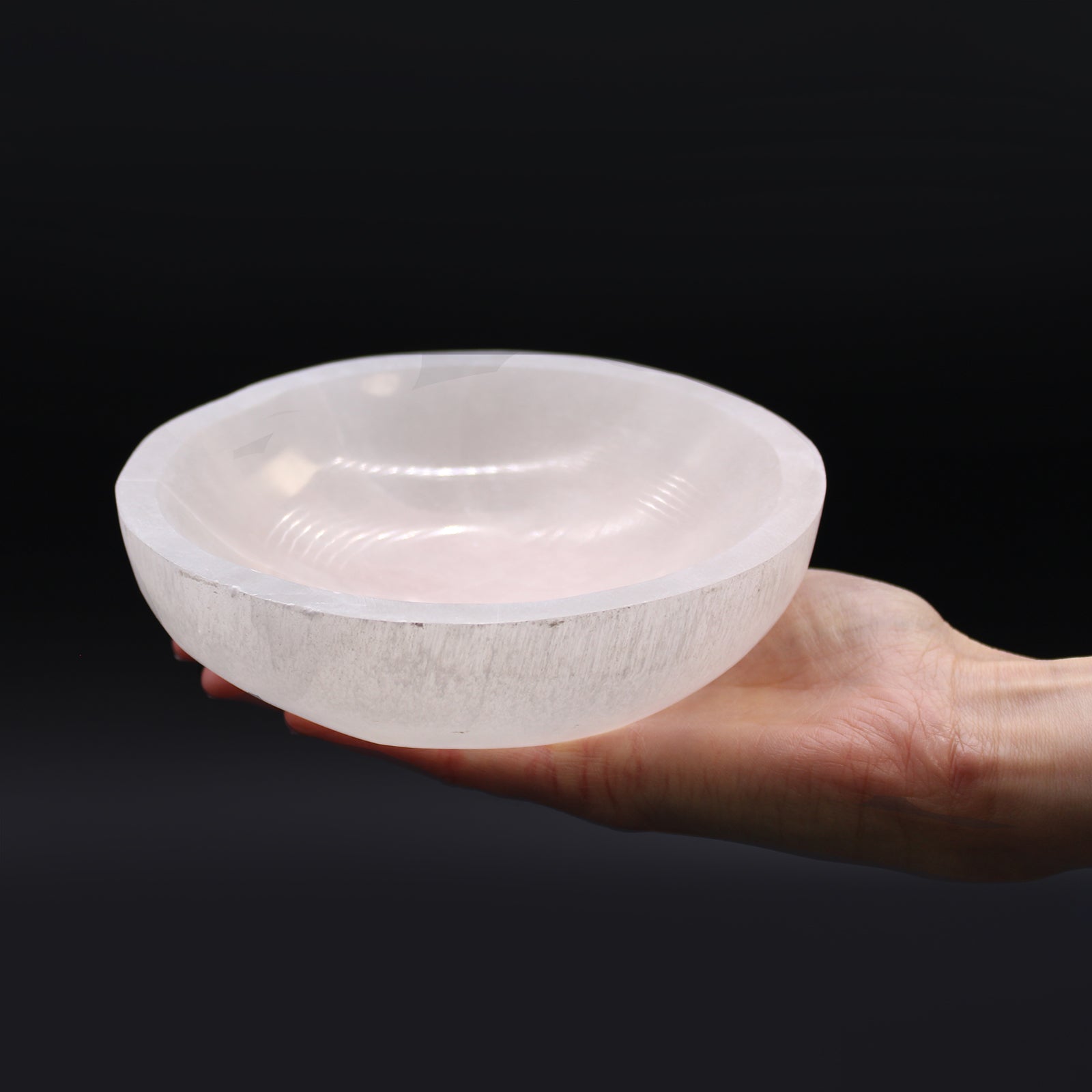Selenite Round Bowl - 15cm From Witch, Please!