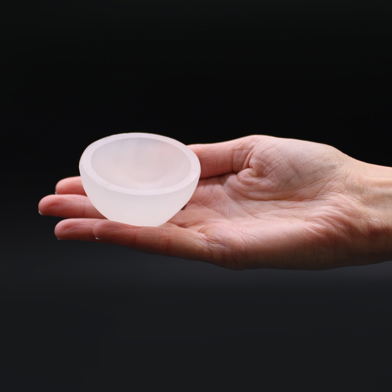 Selenite Round Bowl - 6cm From Witch, Please!
