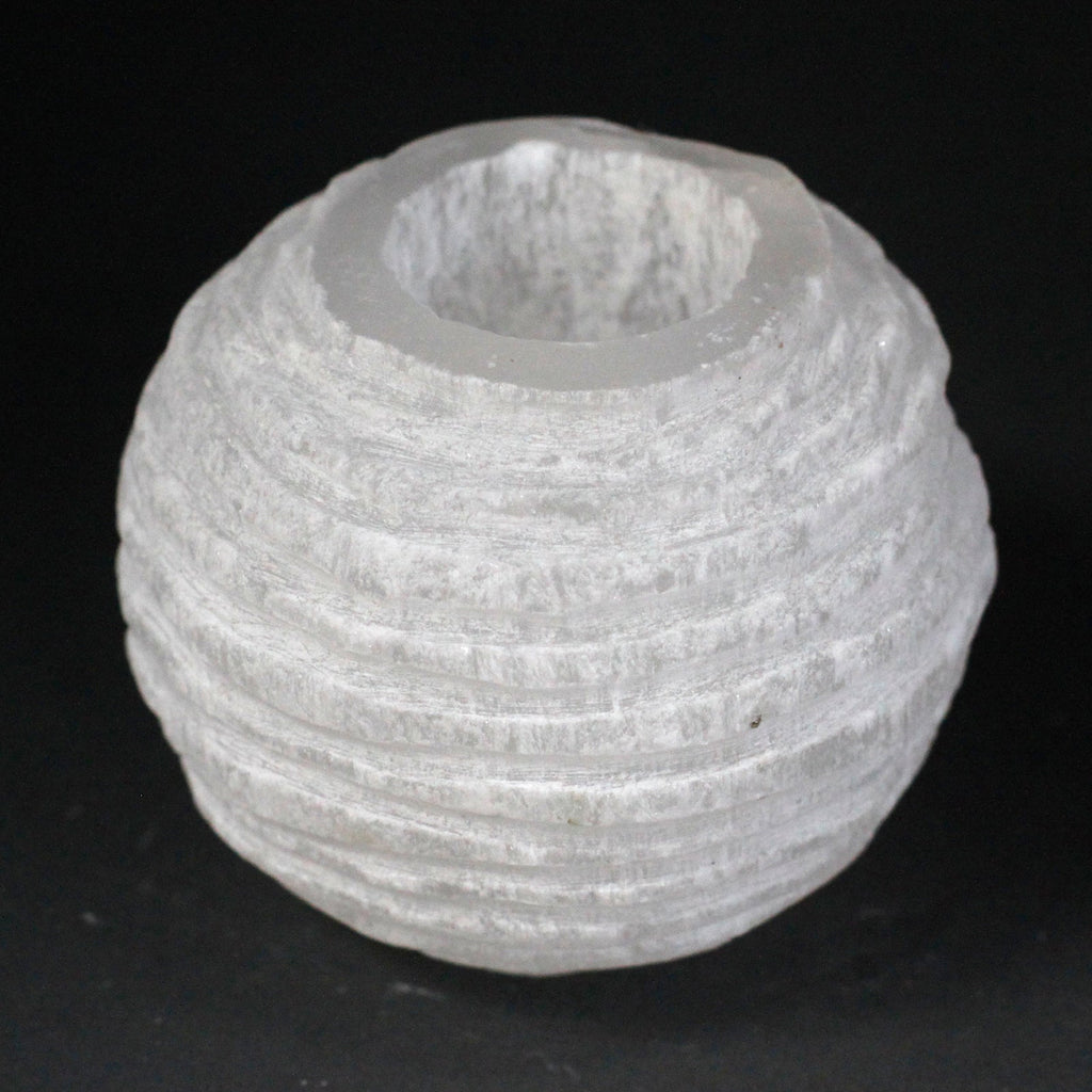 Selenite Snowball Candle Holder - 8 cm From Witch, Please!