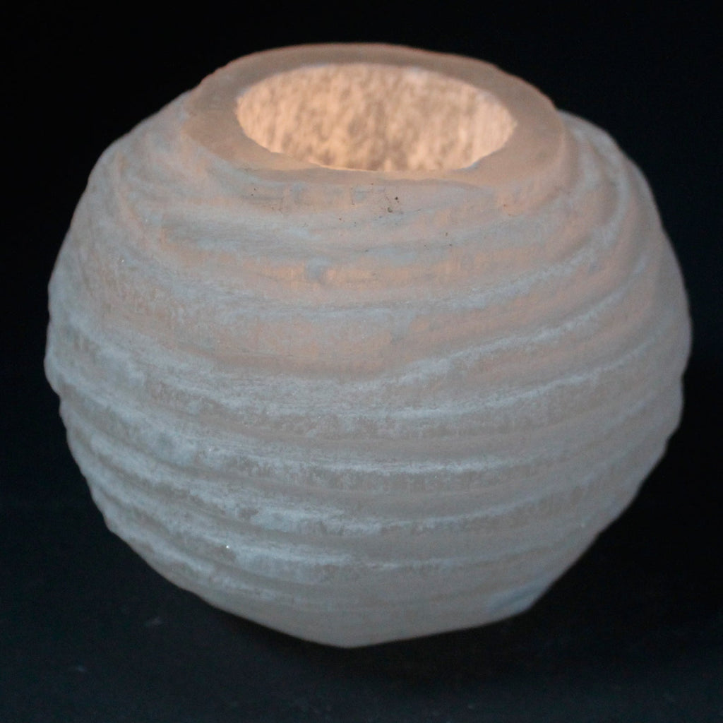 Selenite Snowball Candle Holder - 8 cm From Witch, Please!