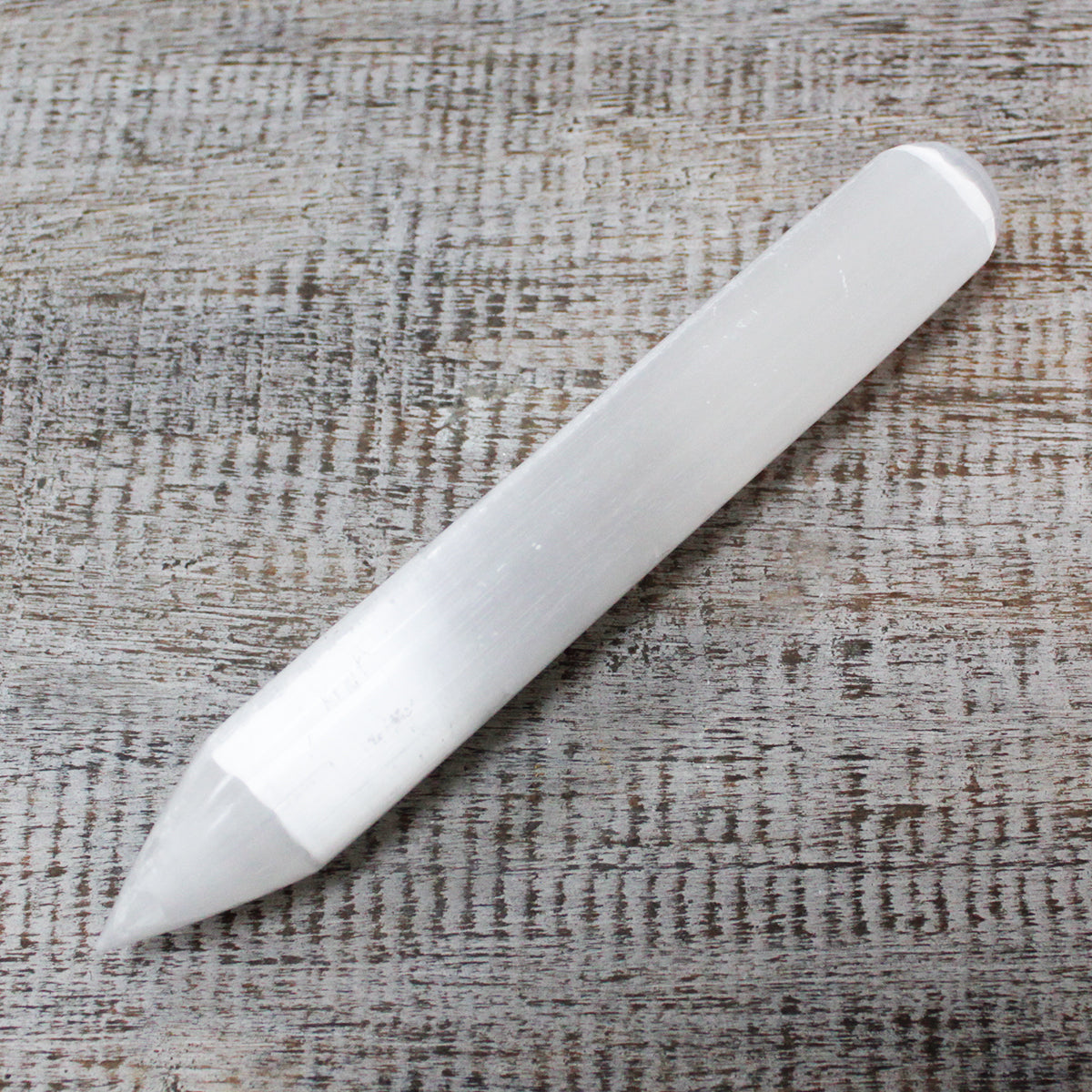 Selenite Wand - 16 cm (Point one End) From Witch, Please!