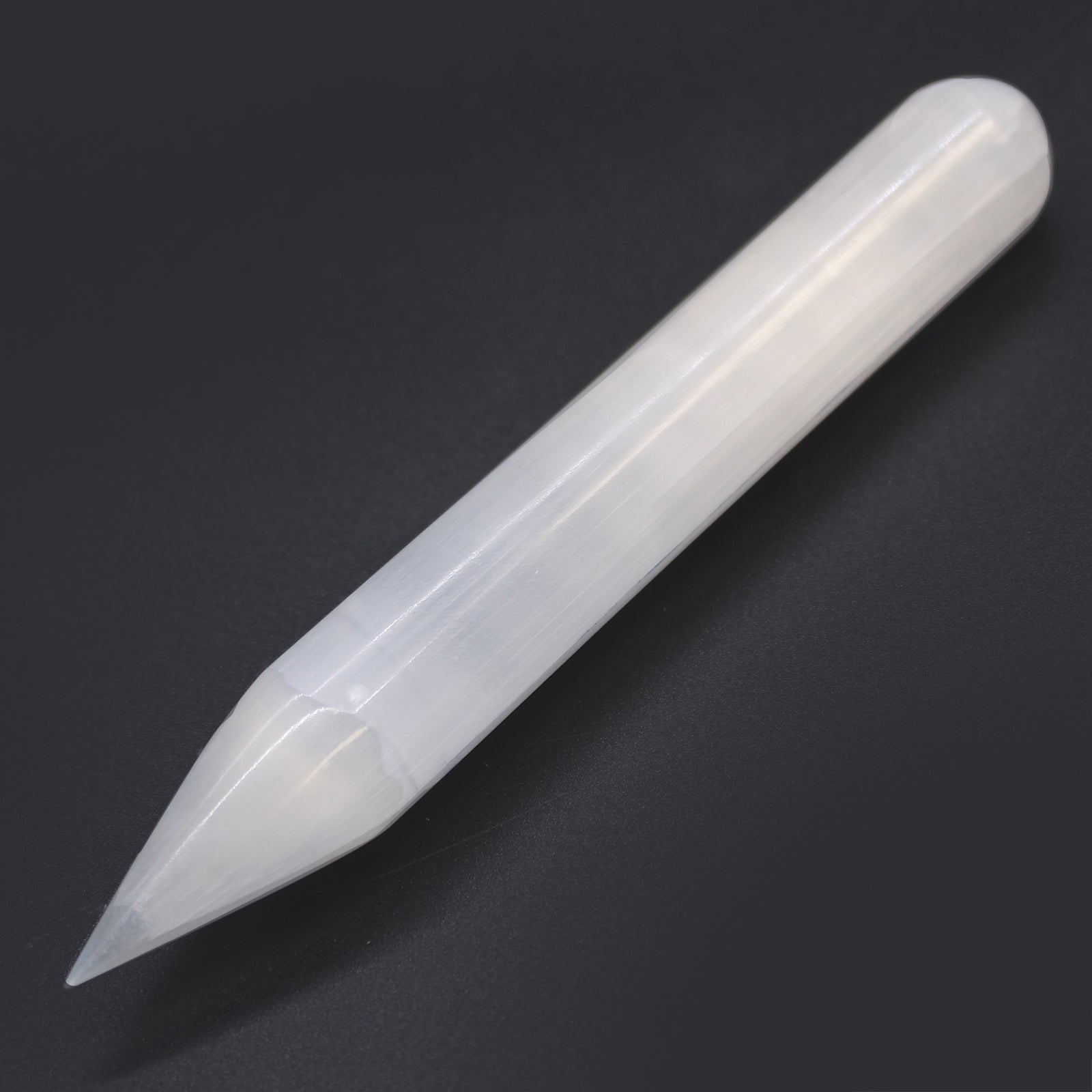 Selenite Wand - 16 cm (Point one End) From Witch, Please!