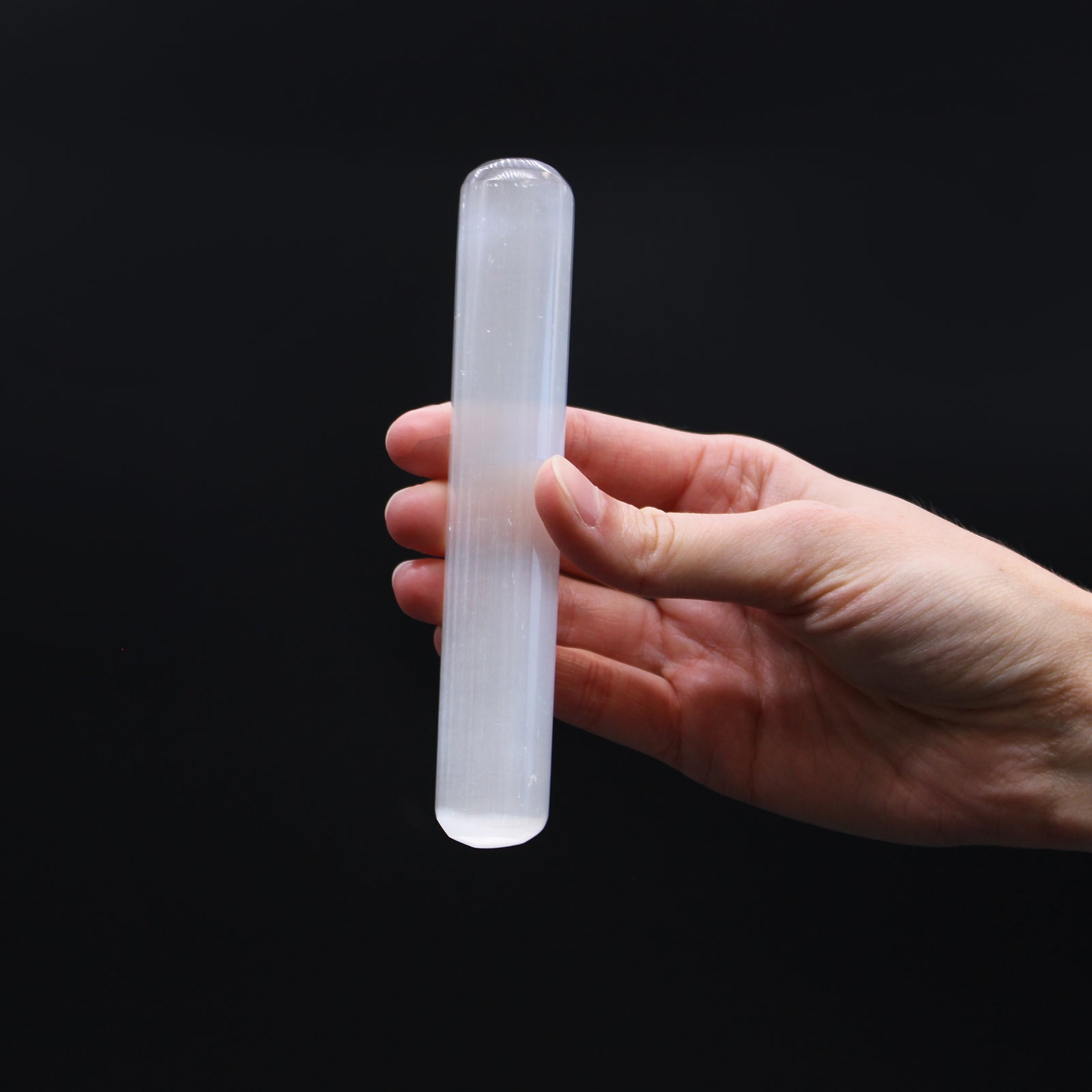 Selenite Wand - 16 cm (Round Both Ends) From Witch, Please!