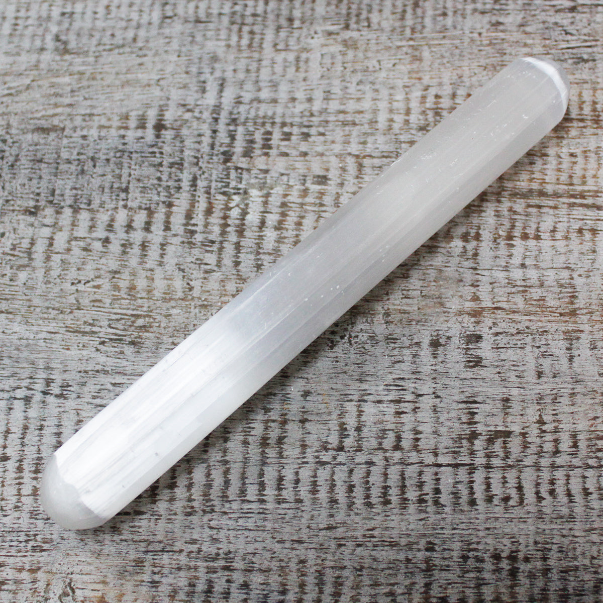 Selenite Wand - 16 cm (Round Both Ends) From Witch, Please!