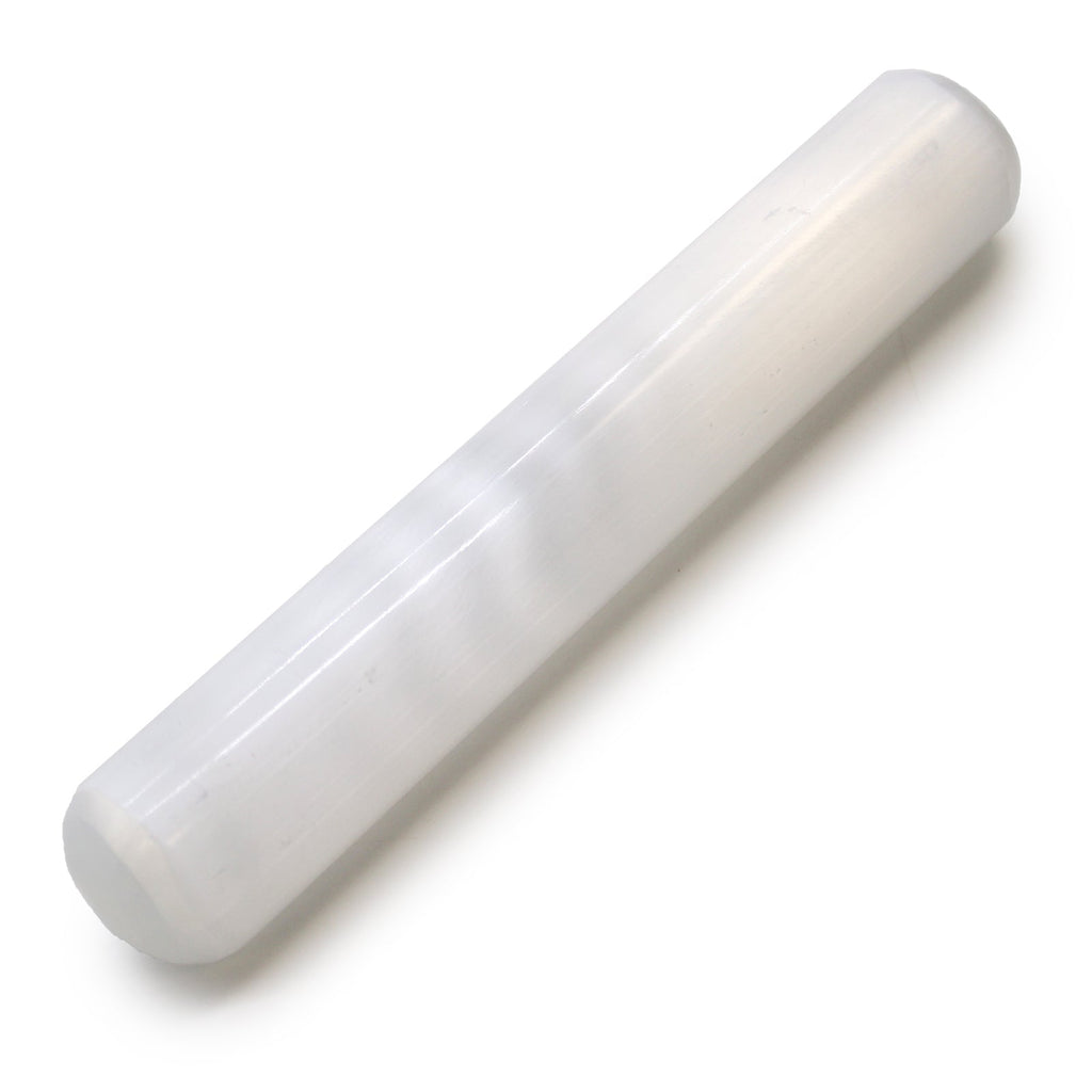 Selenite Wand - 16 cm (Round Both Ends) From Witch, Please!