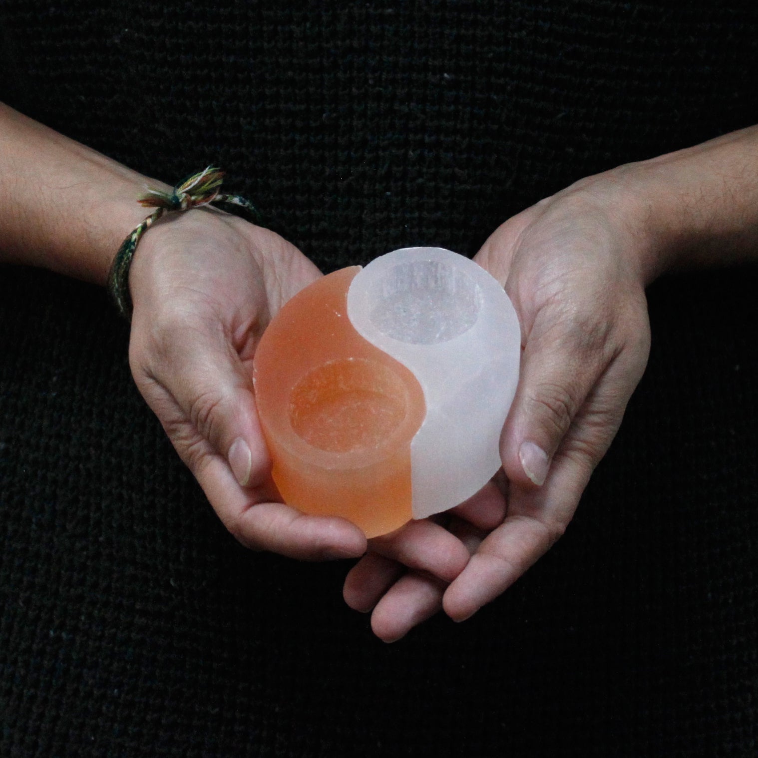 Selenite Ying Yang Candle Holder From Witch, Please!