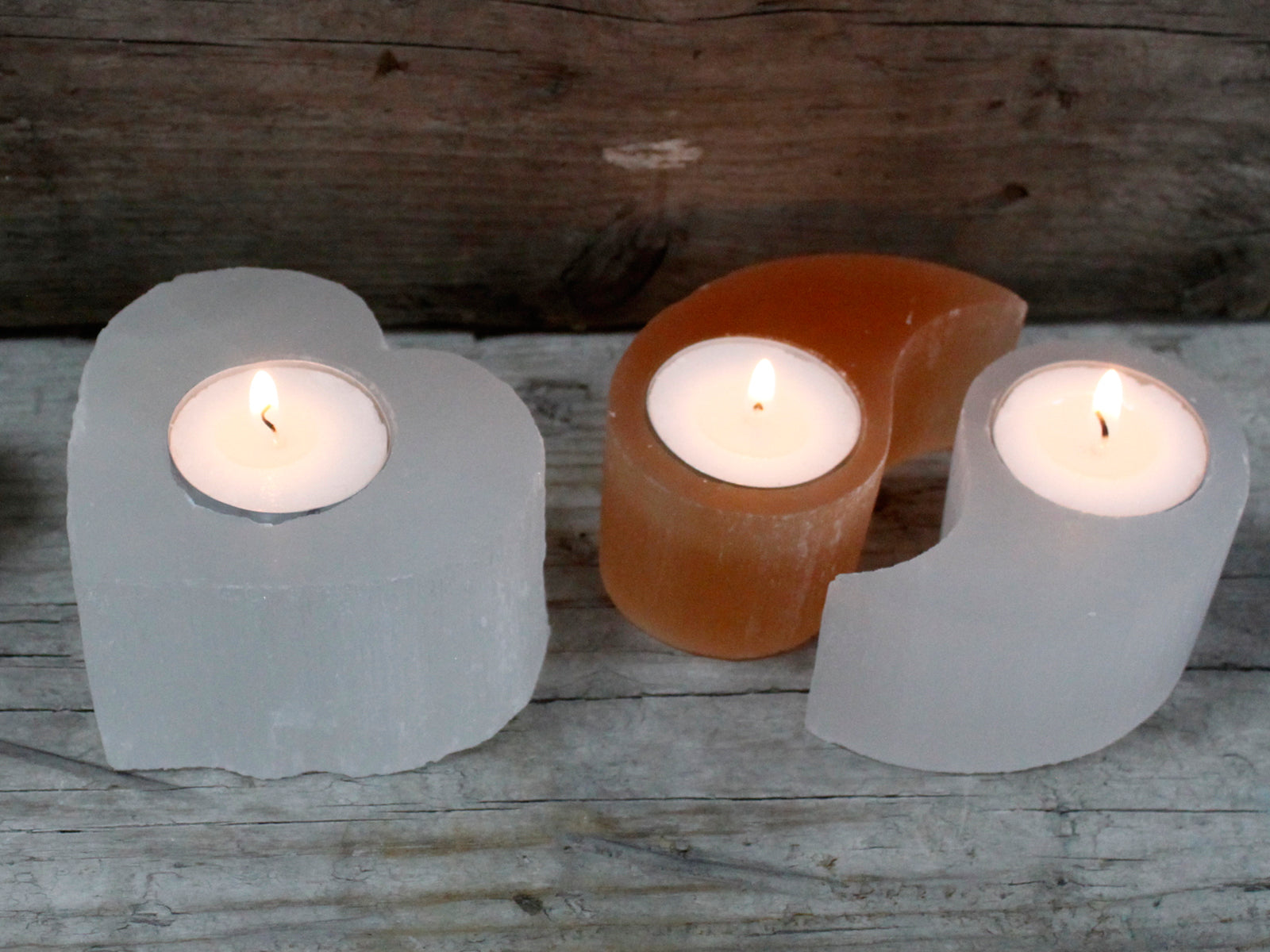 Selenite Ying Yang Candle Holder From Witch, Please!