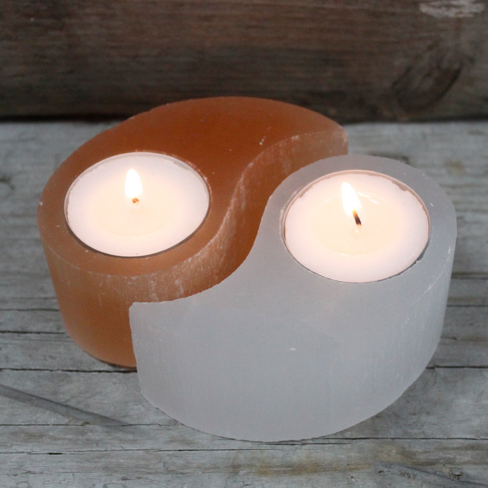 Selenite Ying Yang Candle Holder From Witch, Please!