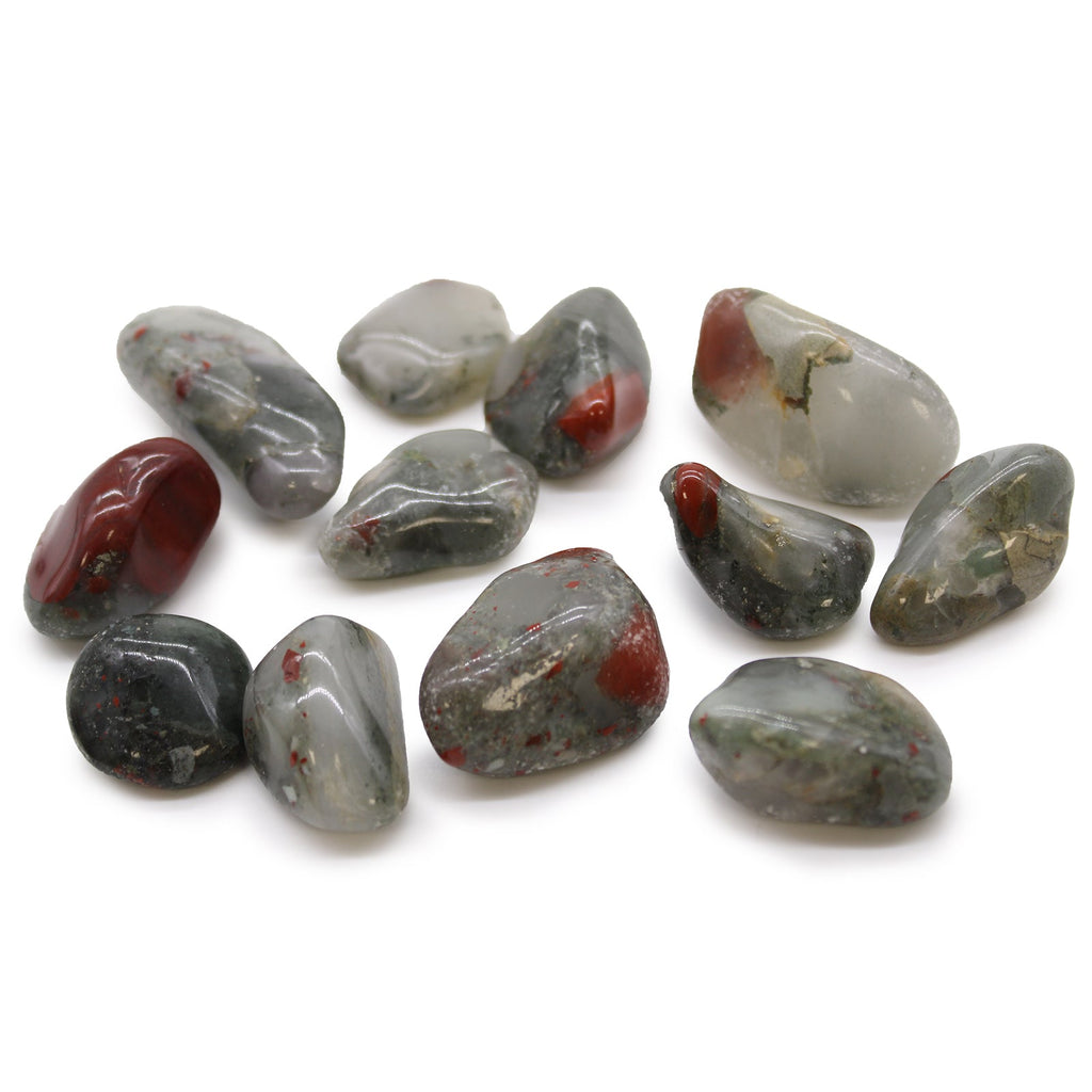 Medium African Tumble Stones - Bloodstone - Sephtonite From Witch, Please!