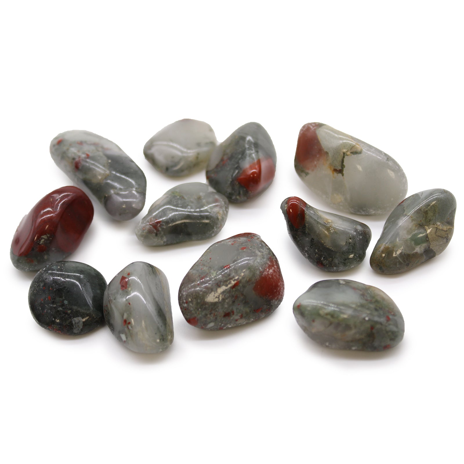 Medium African Tumble Stones - Bloodstone - Sephtonite From Witch, Please!