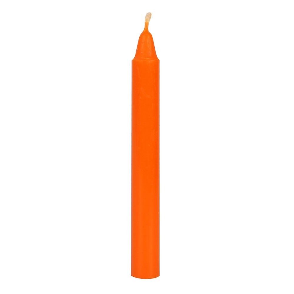 Set of 12 Orange ’Confidence’ Spell Candles