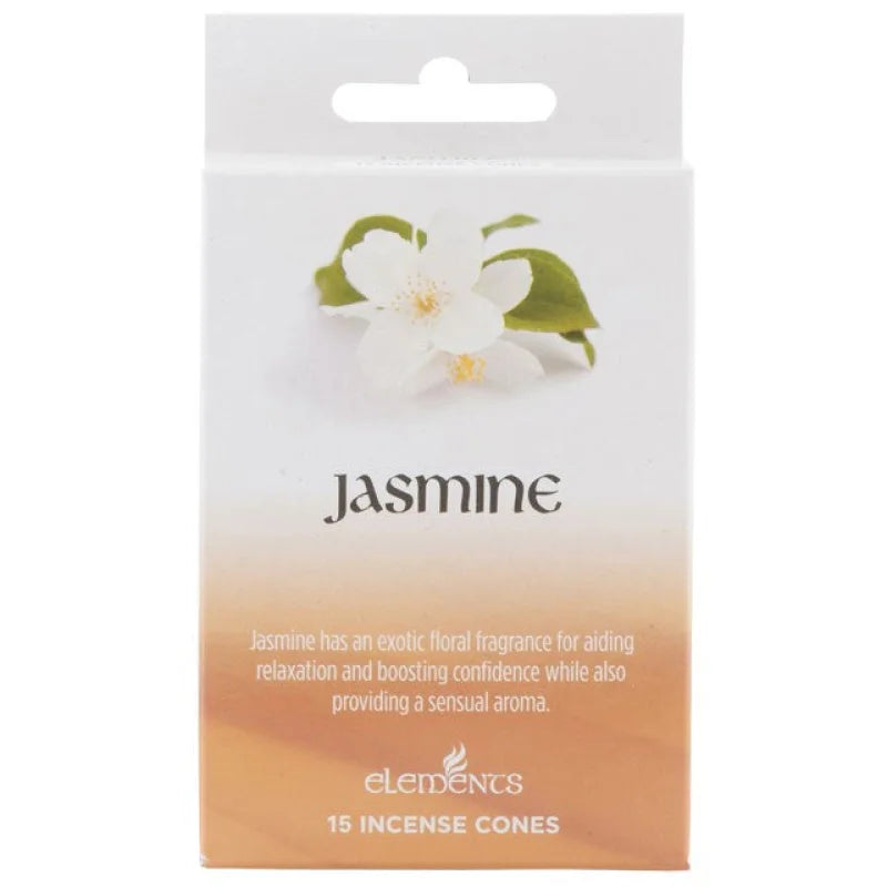 Set of 12 Packets Elements Jasmine Incense Cones