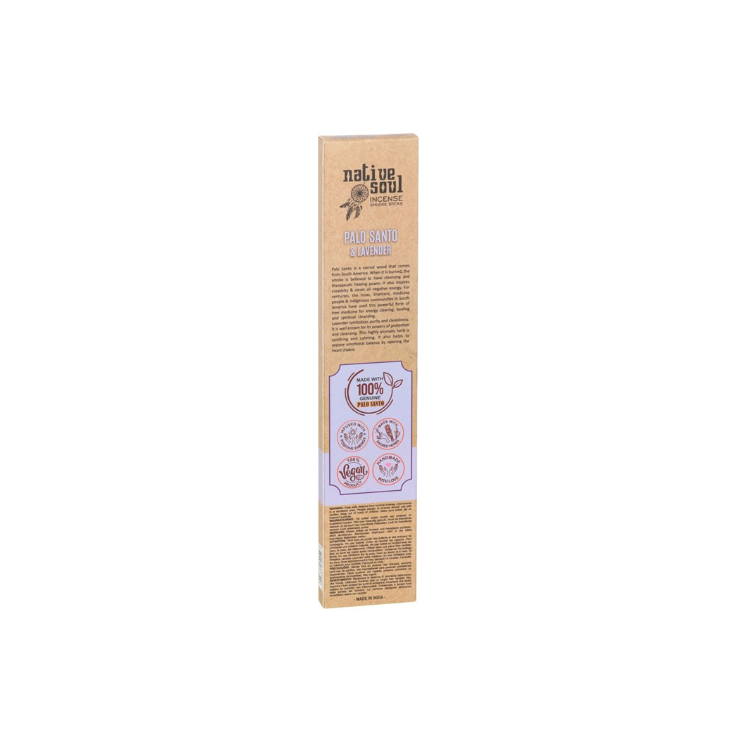 Set of 12 Palo Santo & Lavender Smudge Incense Sticks
