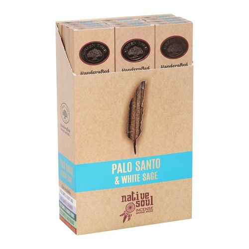 Set of 12 Palo Santo & White Sage Smudge Incense Sticks From Witch, Please!