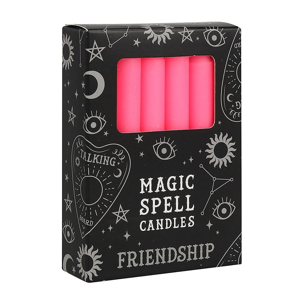 Set of 12 Pink ’Friendship’ Spell Candles