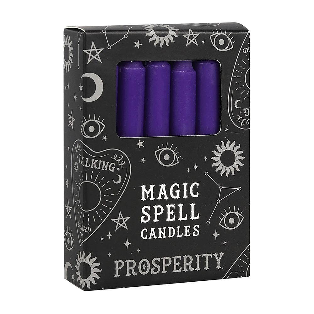 Set of 12 Purple ’Prosperity’ Spell Candles