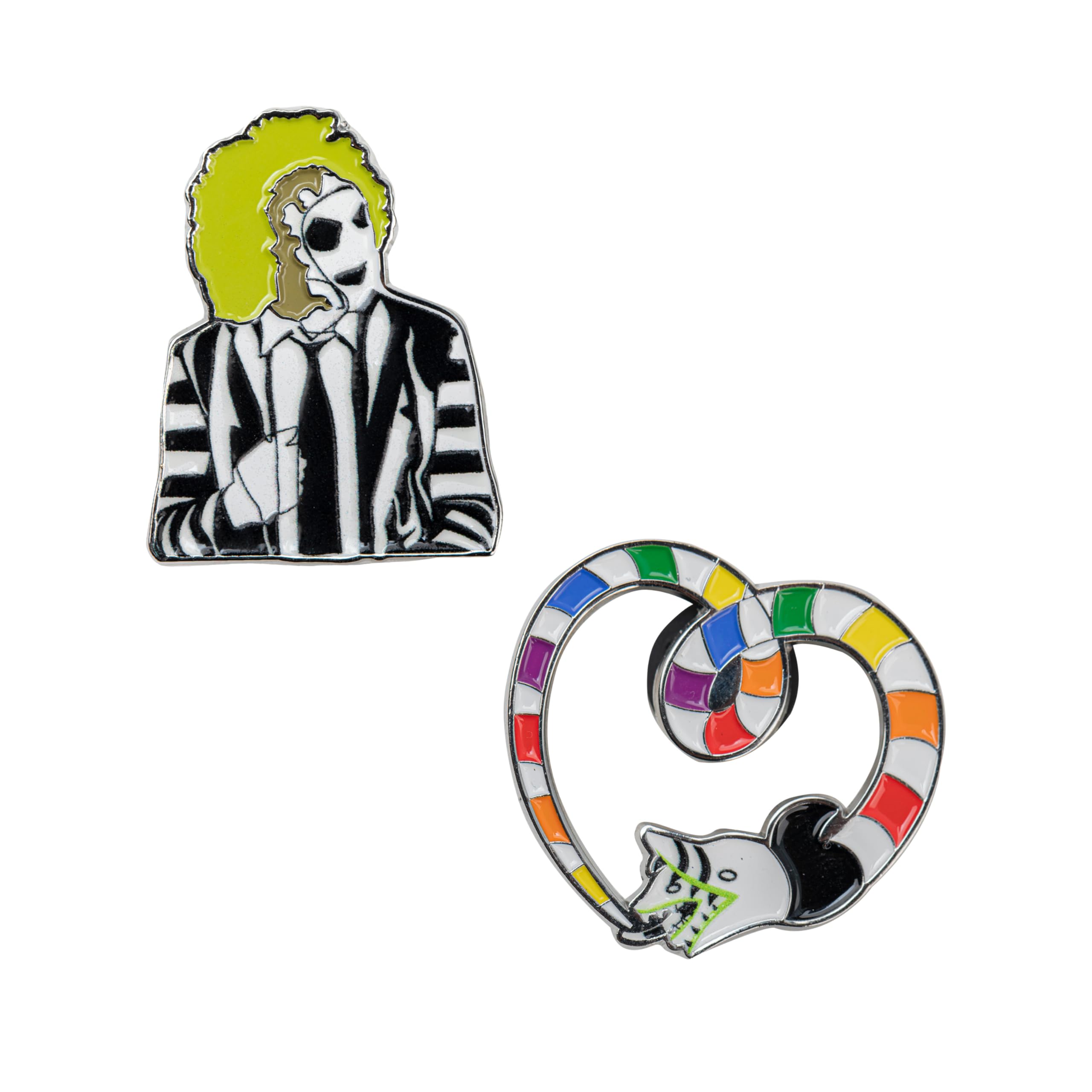 Set of 2 Beetlejuice and Sandworm Pins