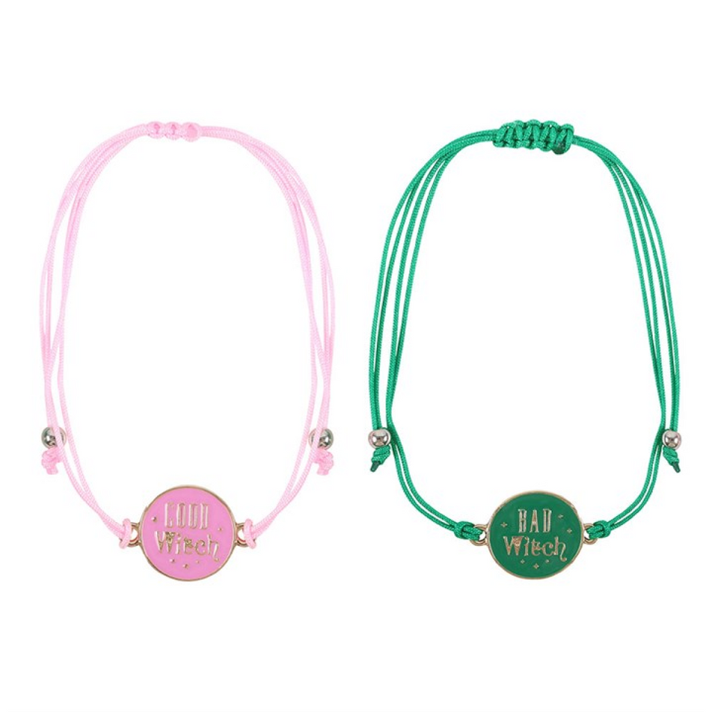 Set of 2 Good Witch and Bad Bracelets