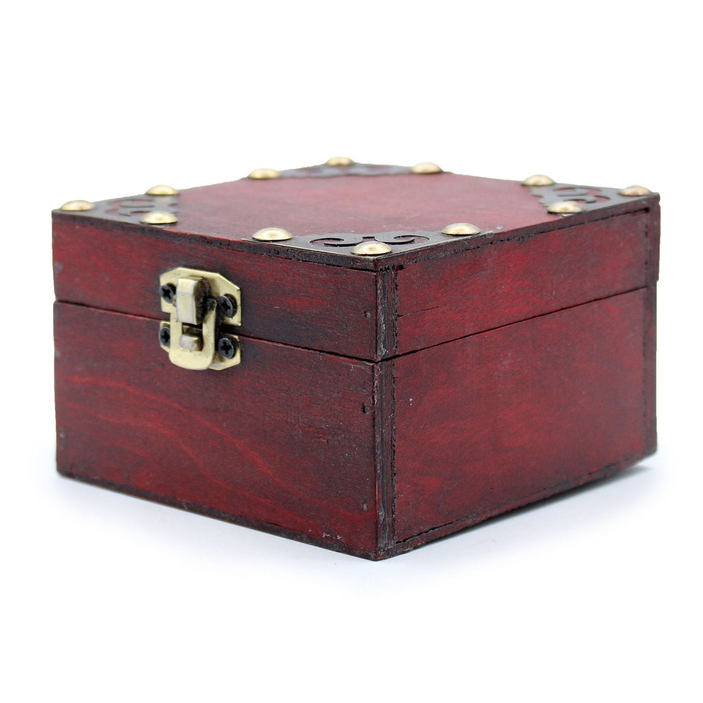 Set of 2 Gothic Square Boxes Vintage Style