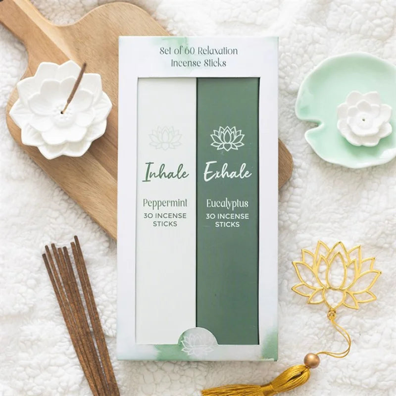 Set of 2 Inhale Exhale Incense Stick Packs