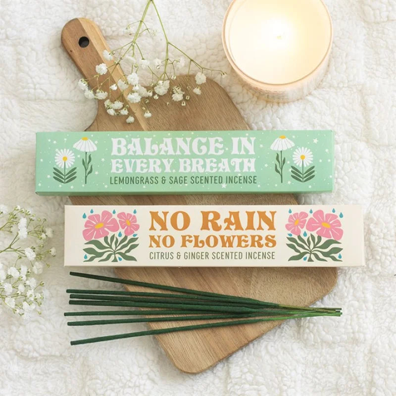 Set of 2 No Rain Flowers Incense Stick Packs